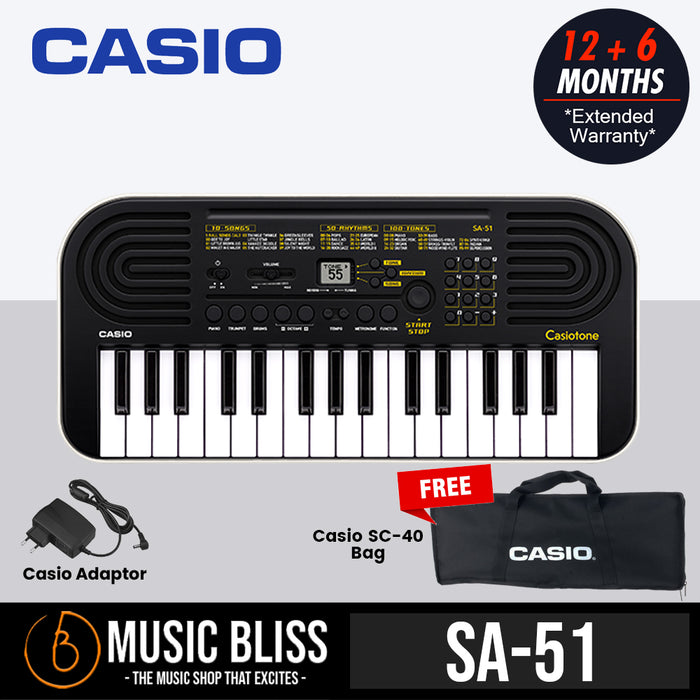 Casio SA-51 32-Keys Mini Keyboard - Music Bliss Malaysia