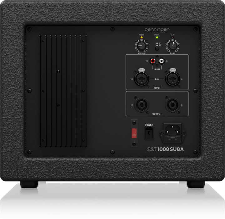 Behringer SAT 1008 SUBA 600W Active 8" PA Subwoofer with Built-In Stereo Crossover - Music Bliss Malaysia