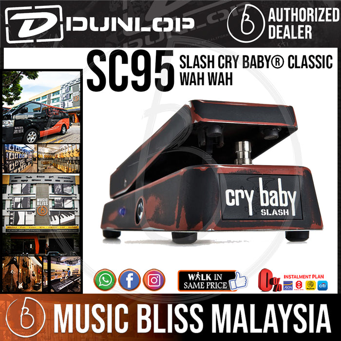Jim Dunlop SC95 Slash Cry Baby Classic Wah Pedal (SC-95 / SC 95) *Crazy Sales Promotion* - Music Bliss Malaysia