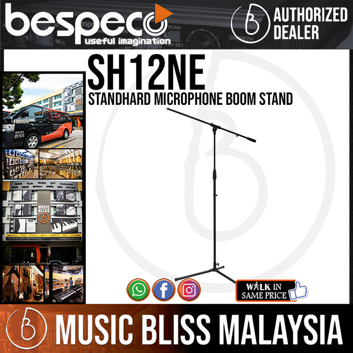 Bespeco SH12NE StandHard Microphone Boom Stand (SH-12NE) - Music Bliss Malaysia