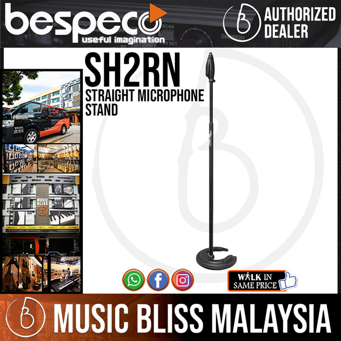 Bespeco SH2RN Straight Microphone Stand (SH-2RN) - Music Bliss Malaysia