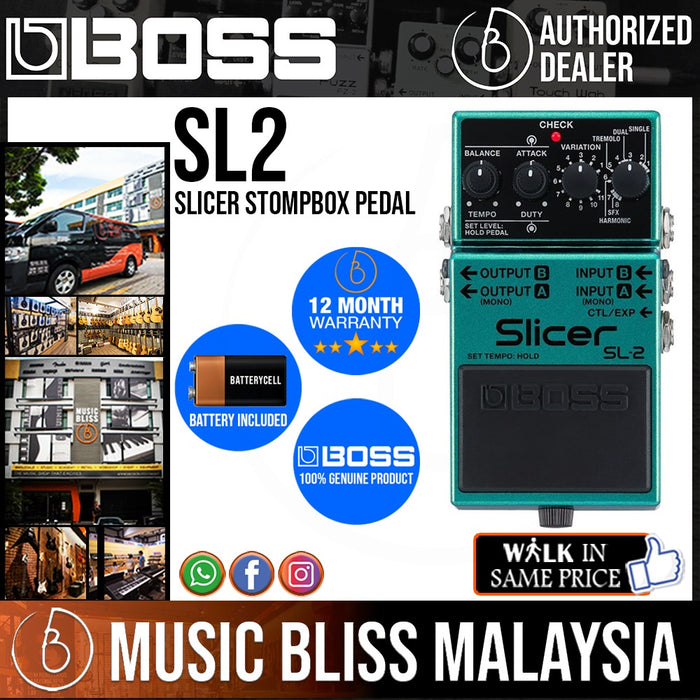 Boss SL-2 Slicer Audio Pattern Processor Pedal - Music Bliss Malaysia