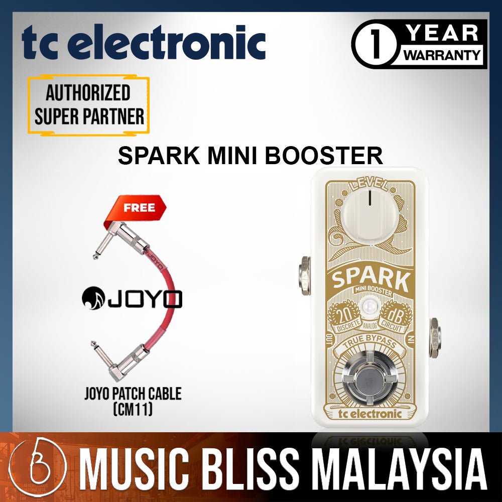 TC Electronic Spark Mini Booster Guitar Effects Pedal Music Bliss Malaysia