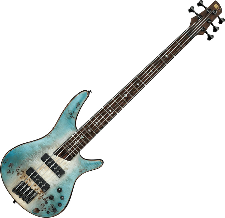 Ibanez Premium SR1605B Bass Guitar - Caribbean Shoreline Flat - Music Bliss Malaysia