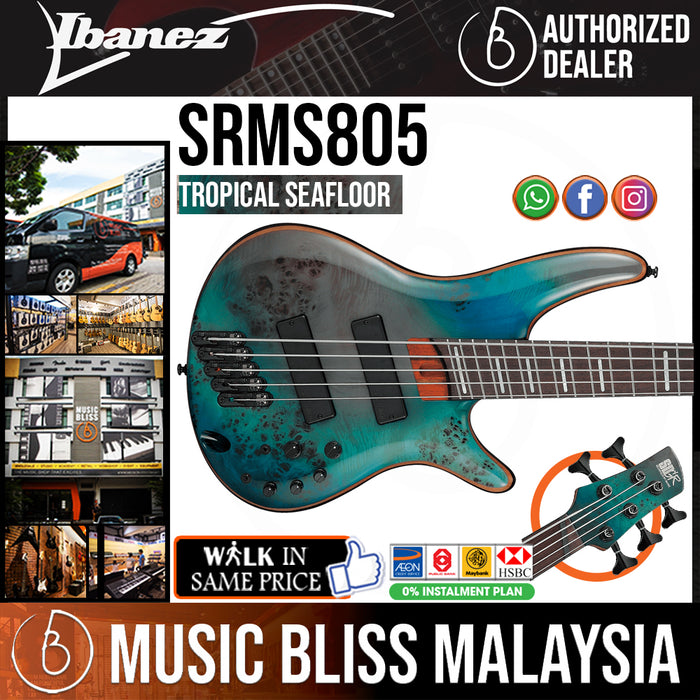Ibanez SRMS805 Bass Workshop - Tropical Seafloor - Music Bliss Malaysia