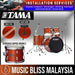 Tama Stagestar 5-piece Drum Set with Drumsticks and Throne - 20" Kick - Scorched Copper Sparkle - Music Bliss Malaysia