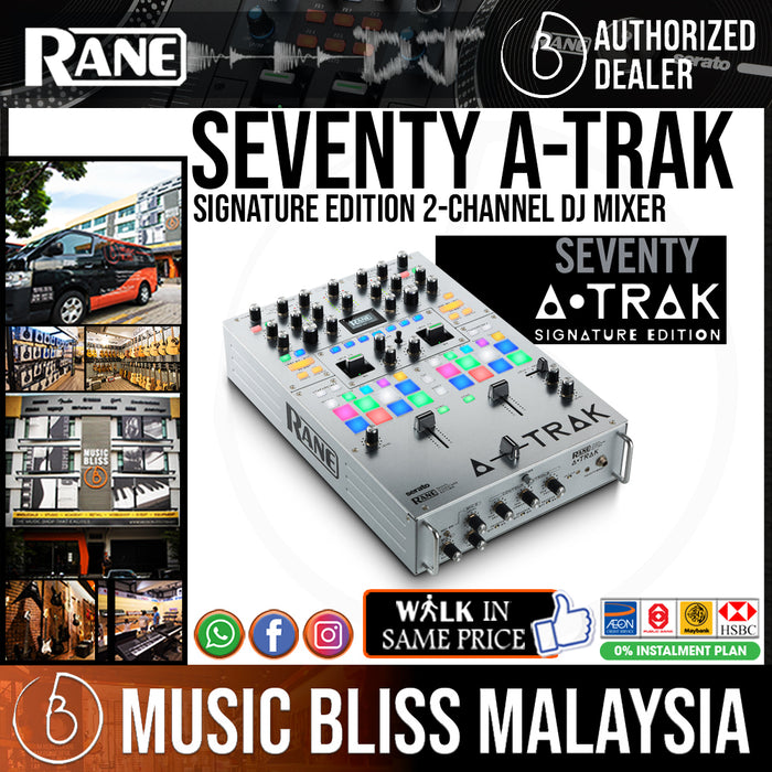 Rane Seventy A-Trak Signature Edition 2-channel DJ Mixer - Music Bliss Malaysia