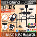 Roland TD-02K V-Drums Electronic Drum Set with RH-5 Headphone, Drum Throne and Drumsticks - Music Bliss Malaysia