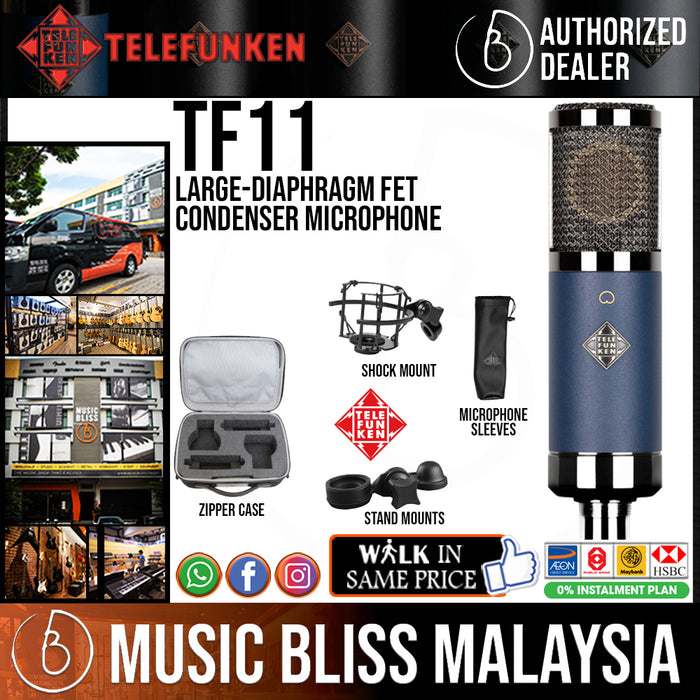 Telefunken TF11 FET Large-diaphragm FET Condenser Microphone - Music Bliss Malaysia