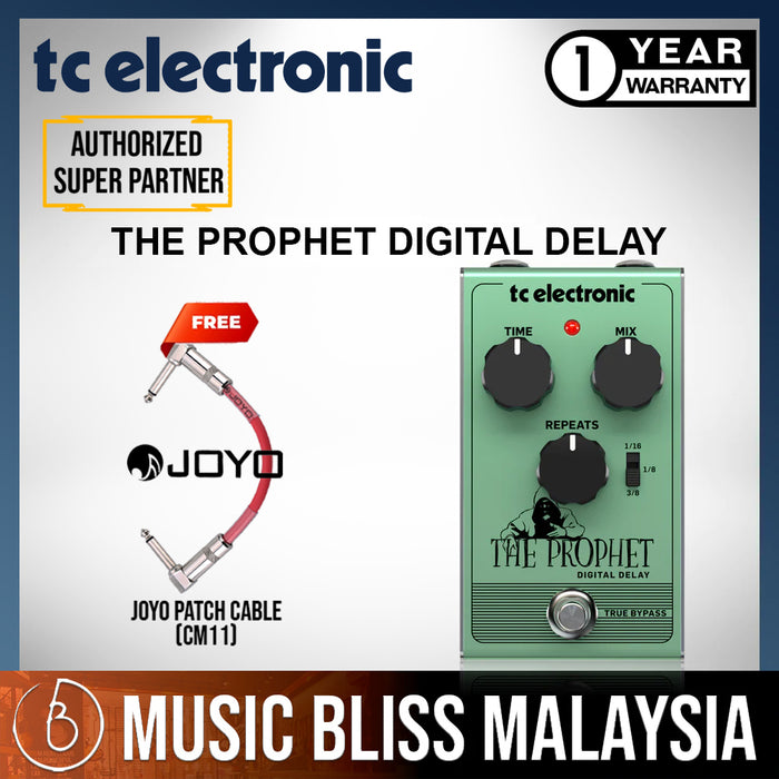TC Electronic The Prophet Digital Delay Guitar Effects Pedal - Music Bliss Malaysia