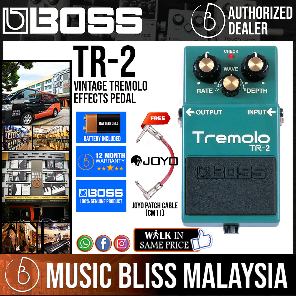 BOSS TR-2 Boss TR-2 Tremolo with Keeley Mod - Some Neck Guitars