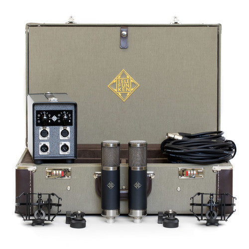 Telefunken TF47 Stereo Set Large-diaphragm Tube Condenser Microphone - Music Bliss Malaysia