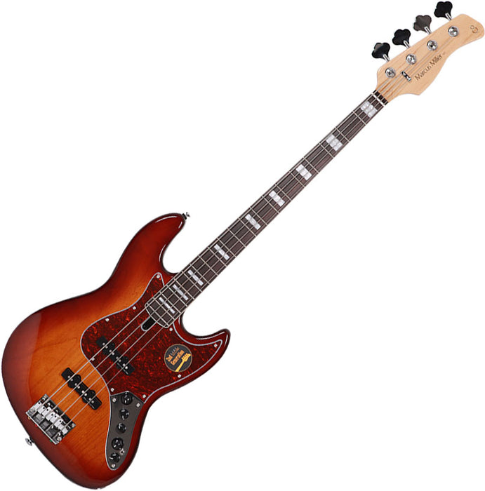 Sire (2nd Gen) Marcus Miller V7 Alder 4-String Signature Bass Guitar - Tobacco Sunburst - Music Bliss Malaysia