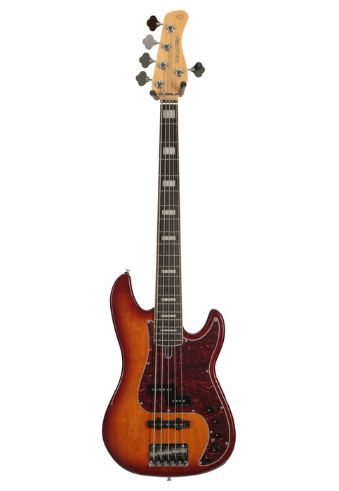 Sire (2nd Gen) Marcus Miller P7 Alder 5-String Signature Bass Guitar - Tobacco Sunburst - Music Bliss Malaysia