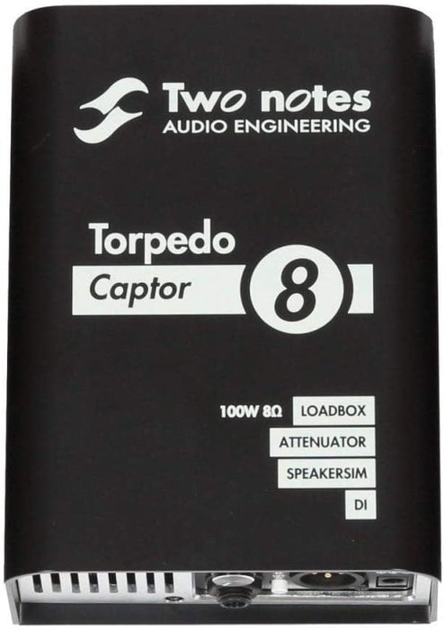 Two Notes Torpedo Captor Reactive Loadbox DI and Attenuator - 8 ohm - Music Bliss Malaysia