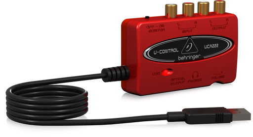 Behringer U-Control UCA-222 USB Audio Interface (UCA222 / UCA 222) *Crazy Sales Promotion* - Music Bliss Malaysia