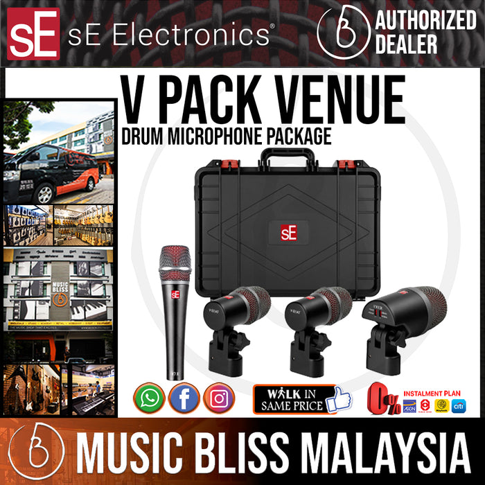 sE Electronics V Pack Venue Drum Microphone Package - Music Bliss Malaysia