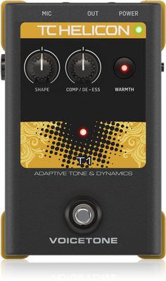 TC-Helicon VoiceTone T1 Vocal Tone and Dynamics Effects Pedal - Music Bliss Malaysia