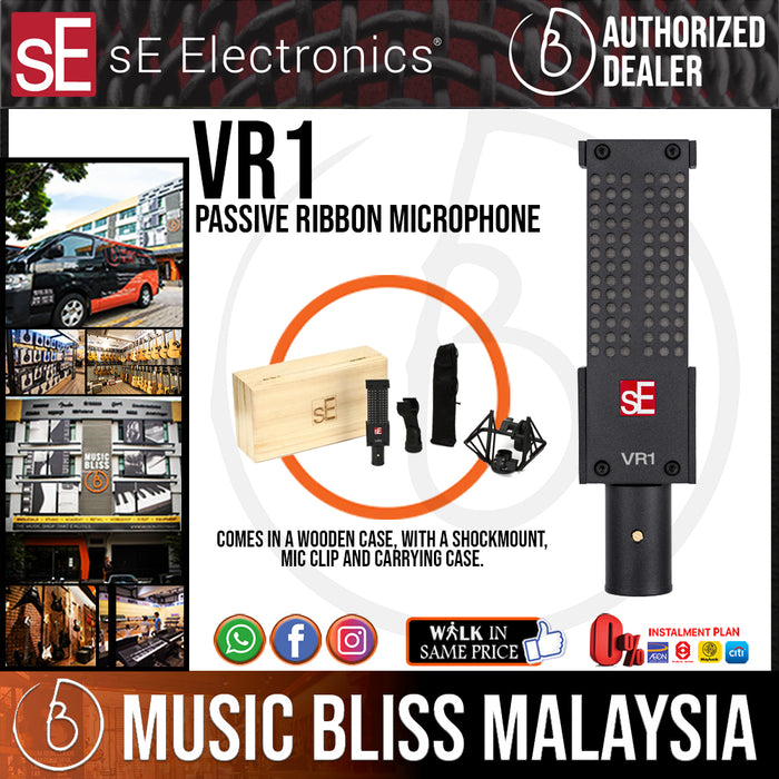SE Electronics Voodoo VR1 Passive Ribbon Microphone - Music Bliss Malaysia