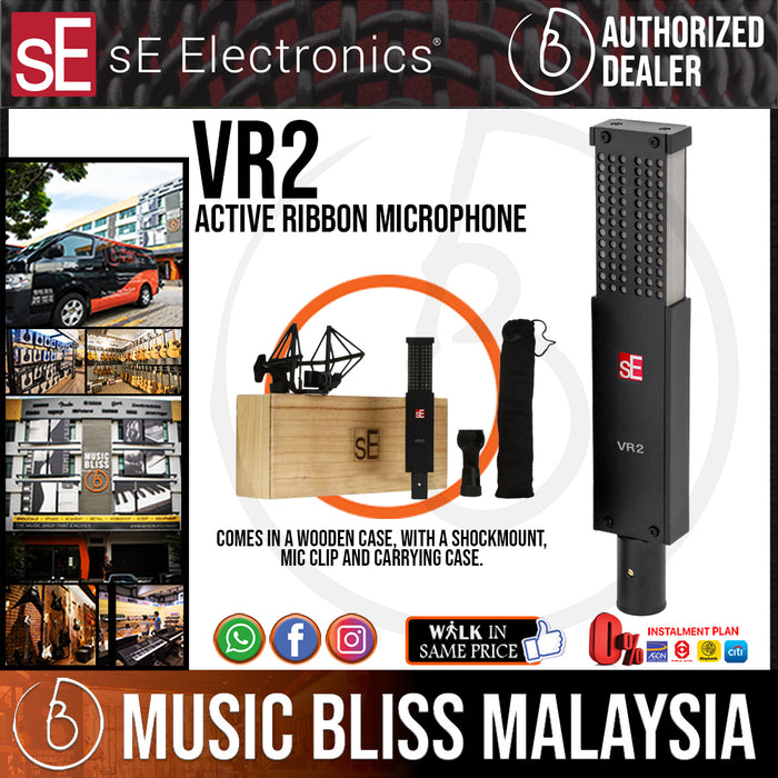 SE Electronics Voodoo VR2 Active Ribbon Microphone - Music Bliss Malaysia