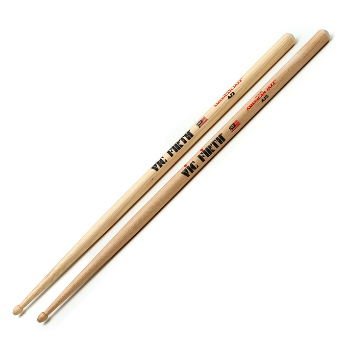 Vic Firth American Jazz Drumsticks - J2 - Wood Tip (AJ2) - Music Bliss Malaysia