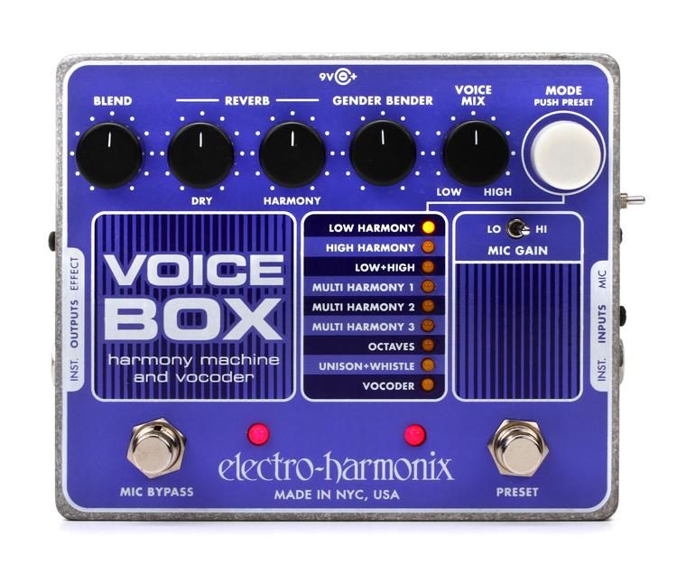 Electro Harmonix Voice Box Harmony Machine/Vocoder Pedal (Electro-Harmonix / EHX) - Music Bliss Malaysia