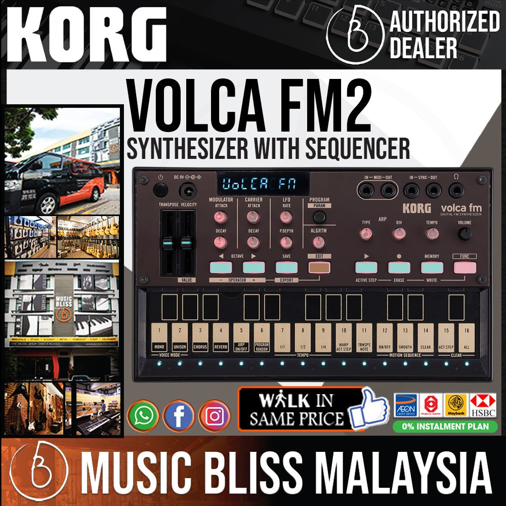 Korg Volca FM 2 Synthesizer with Sequencer with 0% Instalment | Music ...