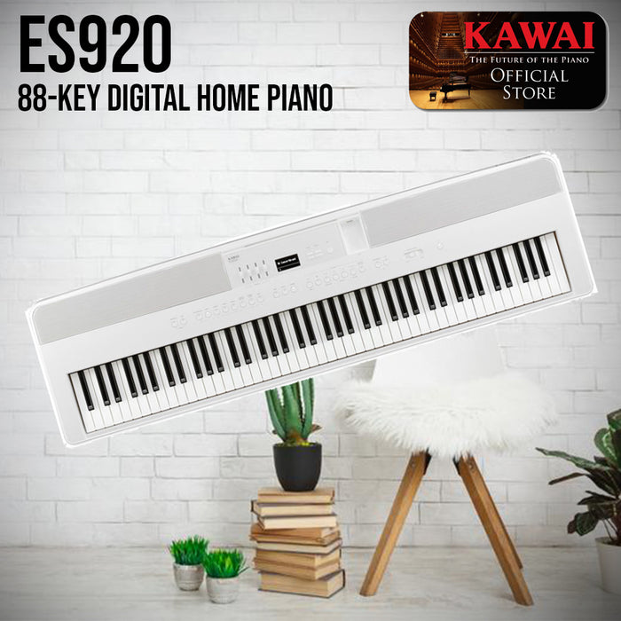 Kawai ES 920 Portable Digital Piano White Music Bliss Malaysia