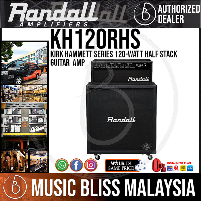 Randall KH120RHS Kirk Hammett Series 120-Watt Half Stack Guitar Amp - Music Bliss Malaysia