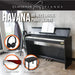 Claydeman Havana MDP-125 88-Keys Home Digital Piano - Black (Weighted Keys) - Music Bliss Malaysia