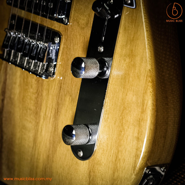 Stagg SET-PLUS NAT Vintage "T" Series - Plus Electric Guitar - Natural (SETPLUSNAT) - Music Bliss Malaysia