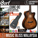 Cort Core-OC Mahogany All-Solid Acoustic Guitar with Bag - Open Pore Black Burst - Music Bliss Malaysia