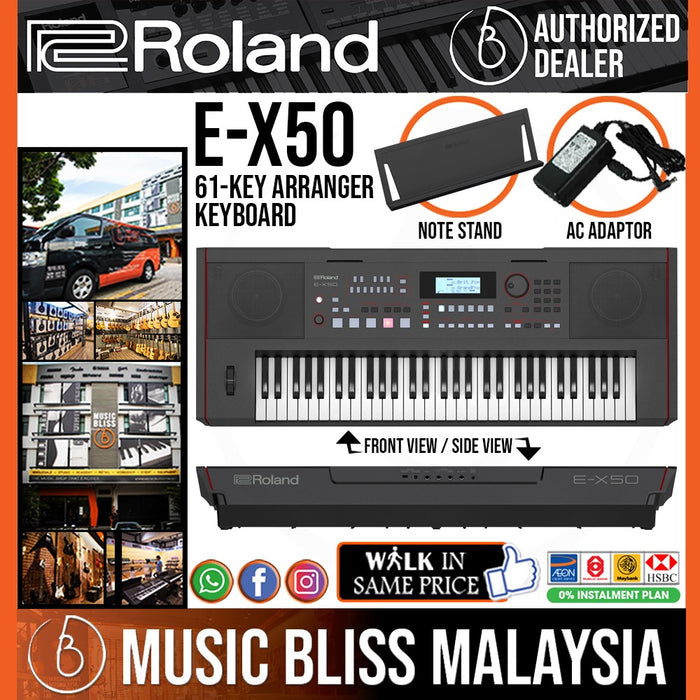 Roland E-X50 61-Key Arranger Keyboard - Music Bliss Malaysia