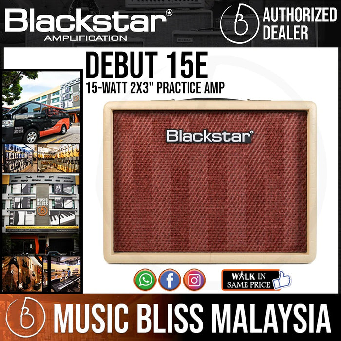 Blackstar Debut 15E 15-watt 2x3" Practice Amp - Music Bliss Malaysia