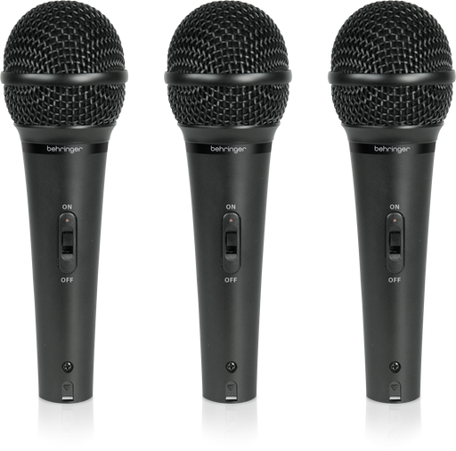 Behringer XM1800S ( 3-Pack) Dynamic Microphones with Carrying Case - Music Bliss Malaysia