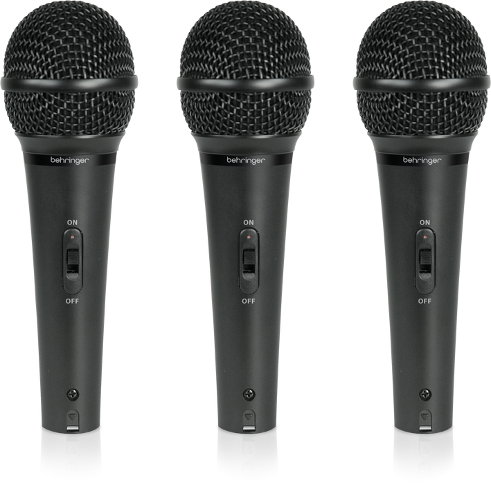 Behringer XM1800S ( 3-Pack) Dynamic Microphones with Carrying Case - Music Bliss Malaysia