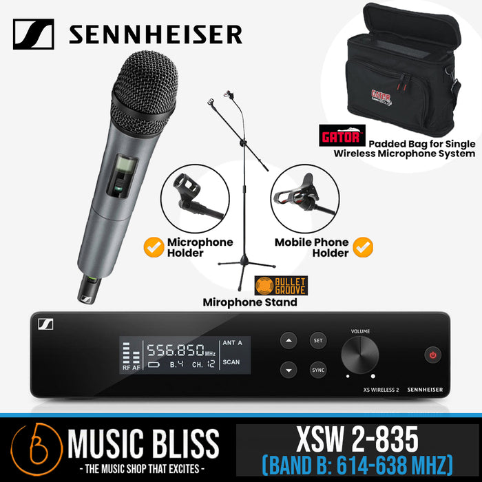 Sennheiser XSW 2835 Wireless Handheld Microphone System with FREE