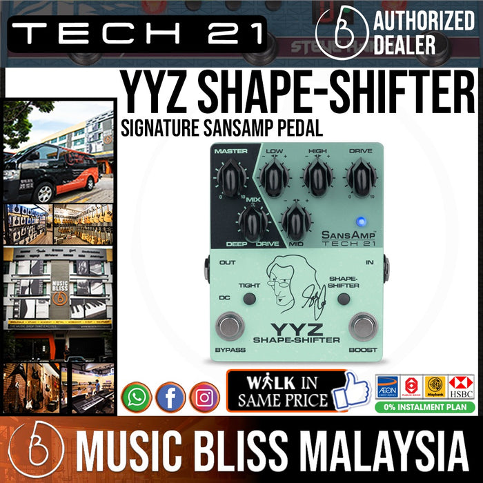 geddy lee yyz pedal Tech 21 YYZ Geddy Lee Shape-shifter Signature SansAmp Pedal
