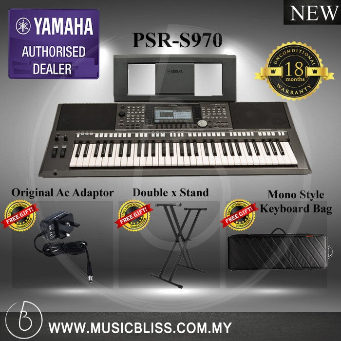 Yamaha PSR-S970 Arranger Workstation 4 in 1 Super Value Pack (PSRS970 / PSR S970) - Music Bliss Malaysia