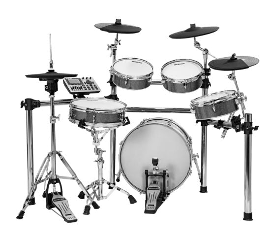 Avatar A71 9-Piece Mesh Kit Electric Drum Set (5pcs Drum Pad, 3pcs Cymbal Pad) with Drum Throne - Music Bliss Malaysia