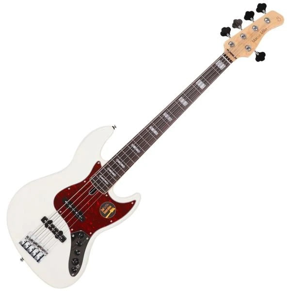 Sire (2nd Gen) Marcus Miller V7 Alder 5-String Signature Bass Guitar - Antique White - Music Bliss Malaysia