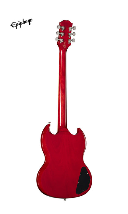 Epiphone Tony Iommi SG Special Left-Handed Electric Guitar, Case Included - Vintage Cherry - Music Bliss Malaysia
