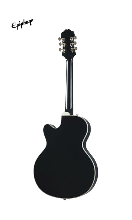 Epiphone Emperor Swingster Hollowbody Electric Guitar - Black Aged Gloss - Music Bliss Malaysia