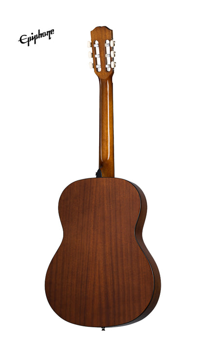 Epiphone Classical E1 Acoustic Guitar, Full Size, 2" Nut - Antique Natural - Music Bliss Malaysia