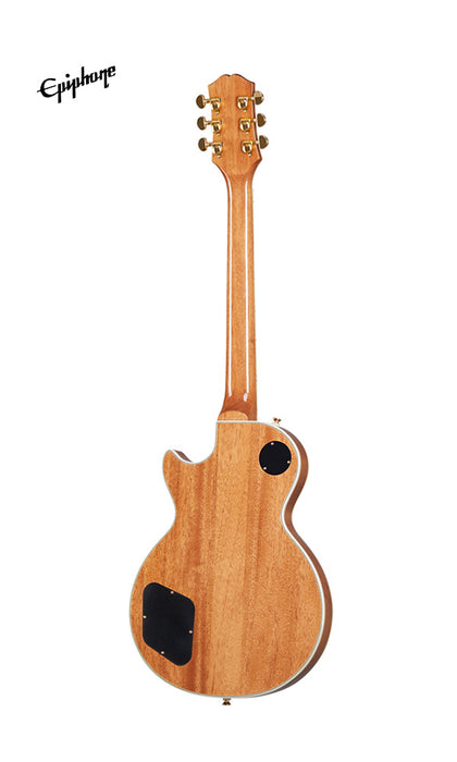 Epiphone Les Paul Custom Koa Electric Guitar - Natural - Music Bliss Malaysia