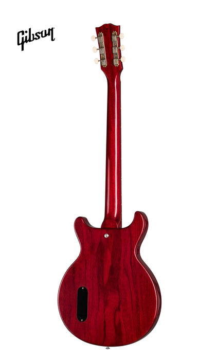 GIBSON 1958 LES PAUL JUNIOR DOUBLE CUT REISSUE VOS ELECTRIC GUITAR - CHERRY RED - Music Bliss Malaysia