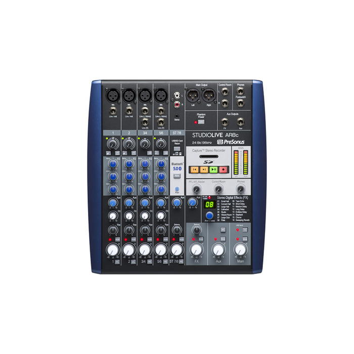 PreSonus StudioLive AR8c Mixer and Audio Interface with Effects (AR-8C) - Music Bliss Malaysia