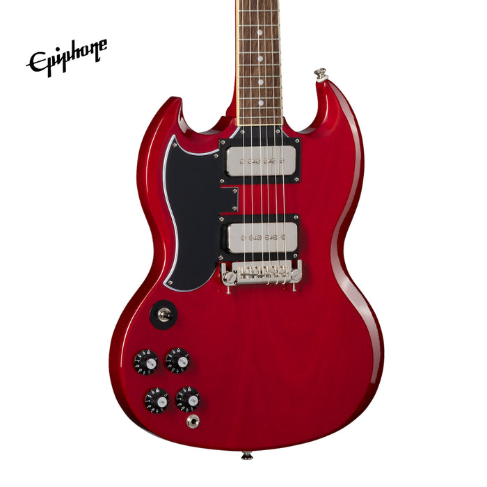 Epiphone Tony Iommi SG Special Left-Handed Electric Guitar, Case Included - Vintage Cherry - Music Bliss Malaysia