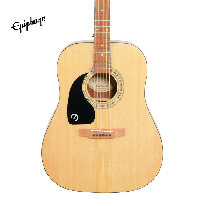 Epiphone DR-100 Dreadnought Left-Handed Acoustic Guitar - Natural (DR100) - Music Bliss Malaysia