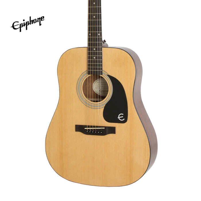 Epiphone Songmaker DR-100 Acoustic Guitar Player Pack - Natural (DR100) - Music Bliss Malaysia